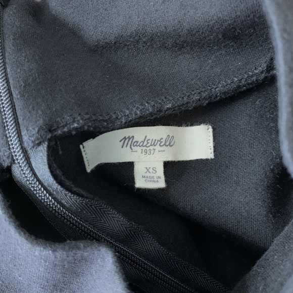 Madewell Boxy Mockneck Sweater Substantial BLACK - Picture 5 of 7